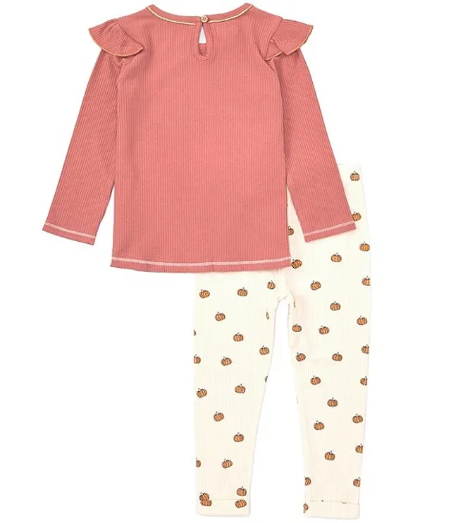 Starting Out Baby Girls 12-24 Months Long Sleeve Pumpkin Applique Pullover  & Leggings Set