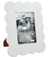 Mud Pie Happy Everything Collection Scalloped Marble Picture Frame