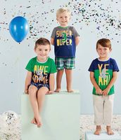 Mud Pie Little Boys 4T Short-Sleeve 4th Birthday Yeah T-Shirt