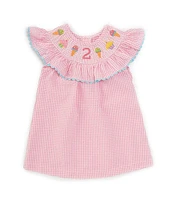 Mud Pie Little Girls 2T Short-Sleeve 2nd Birthday Dress