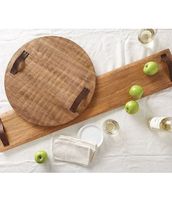 Mud Pie Round Over Sized Mango Wood Board