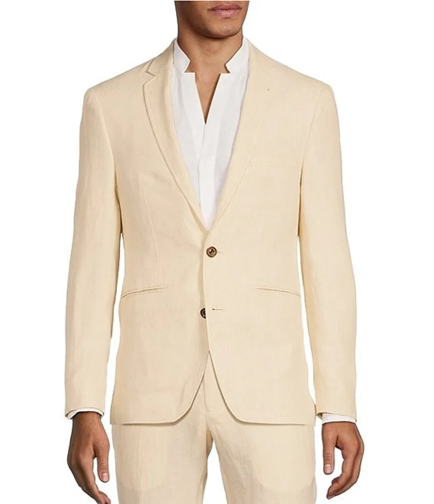 Murano Baird McNutt Big & Tall Solid Linen Slim Fit Suit Separates Blazer