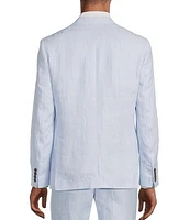 Murano Baird McNutt Linen Slim Fit Stripe Blazer