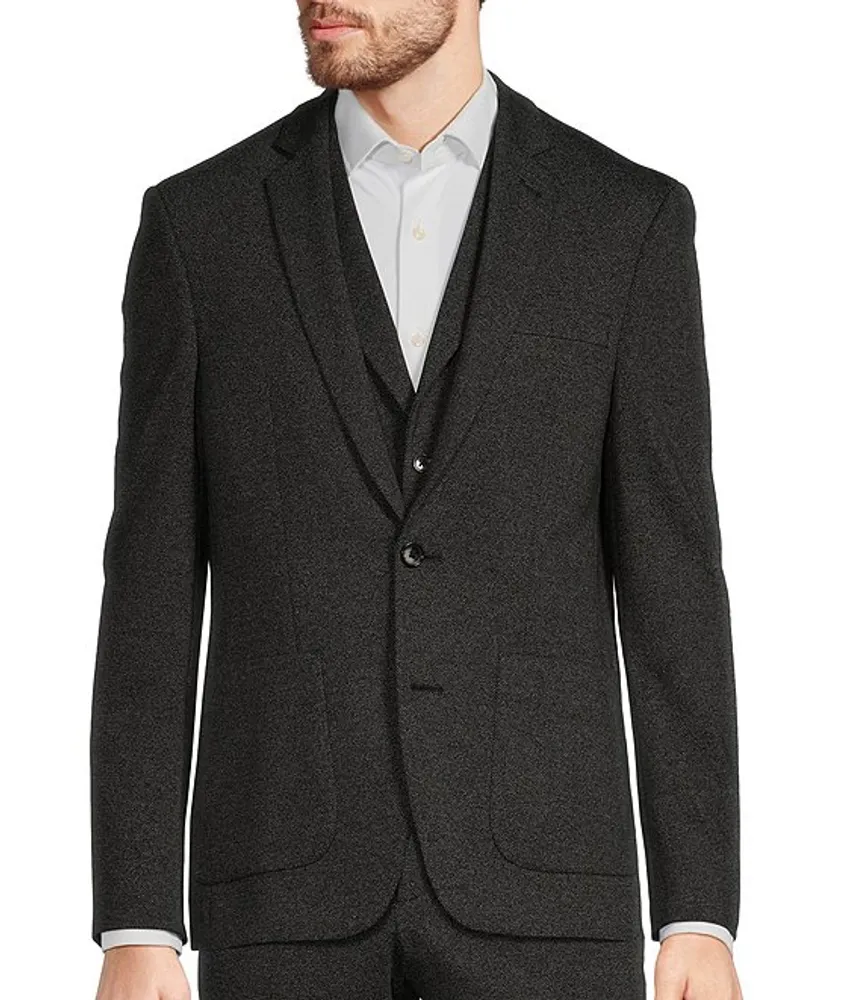 Murano Wardrobe Essentials Big & Tall Slim Fit Solid Stretch Twill Long  Sleeve Woven Shirt