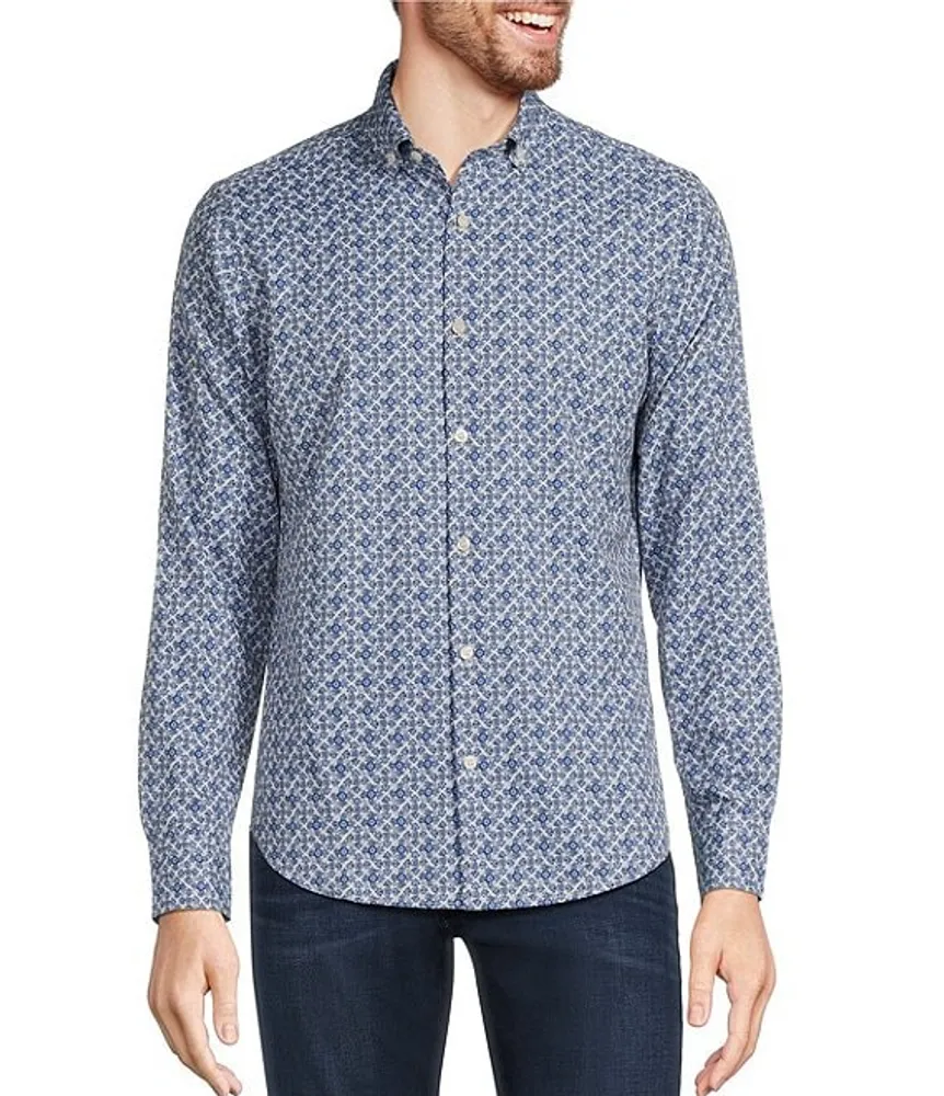 Murano Slim Fit Performance Stretch Long Sleeve Woven Shirt