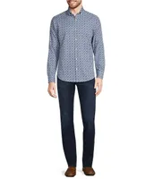 Murano Slim Fit Performance Stretch Long Sleeve Woven Shirt