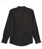 Murano Wardrobe Essentials Slim-Fit Textured Long-Sleeve Woven Shirt