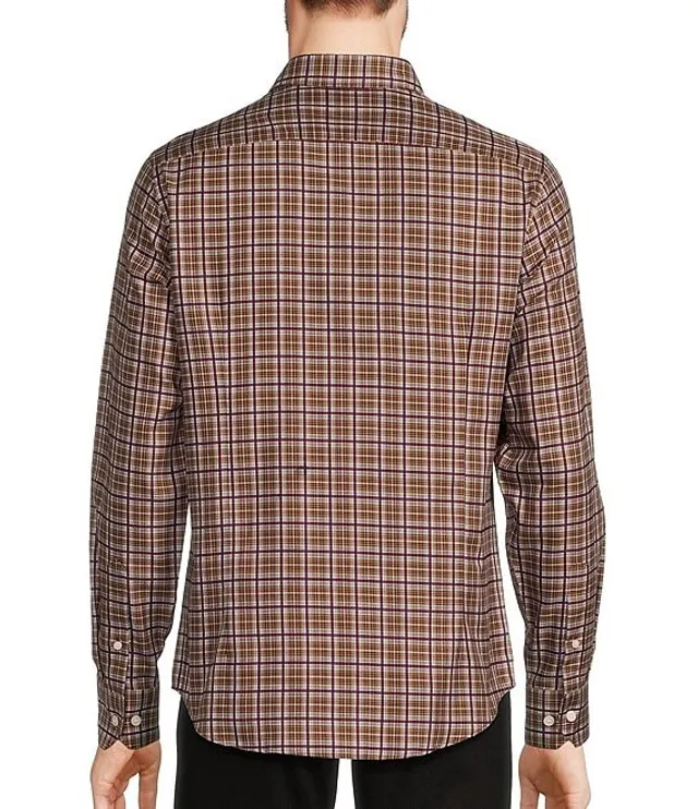 Murano Wardrobe Essentials Big & Tall Slim Fit Solid Stretch Twill Long  Sleeve Woven Shirt