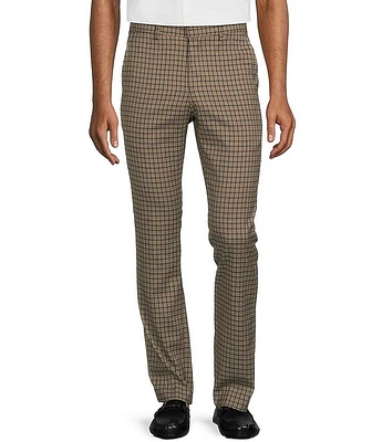 Murano Wanderin West Collection Evan Extra Slim-Fit Geometric Jacquard Suit Separates Dress Pants