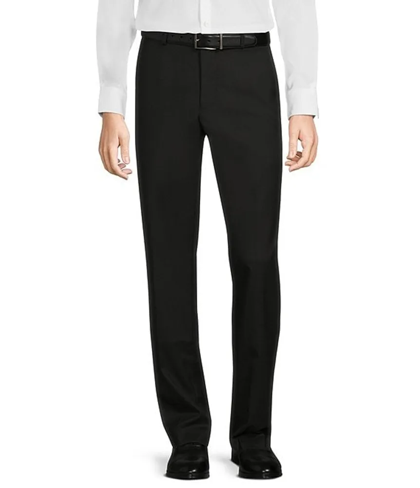 Murano Wardrobe Essentials Alex Slim Fit TekFit Waistband Suit Separates Flat  Front Dress Pants