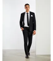 Murano Wardrobe Essentials Alex Slim Fit TekFit Waistband Suit Separates Flat Front Dress Pants