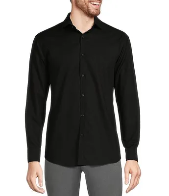 Murano Big & Tall Wardrobe Essentials Dobby Stretch Long Sleeve Woven Shirt