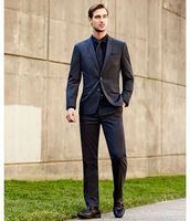 Murano Wardrobe Essentials Slim-Fit Textured Spread-Collar Woven Sportshirt