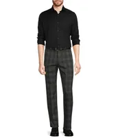 Murano Wardrobe Essentials Slim-Fit Textured Spread-Collar Woven Sportshirt