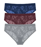 Natori Bliss Allure One-Size Lace Girl Brief 3-Pack