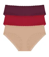 Natori Bliss Girl Lace Trim Brief Panty -Pack