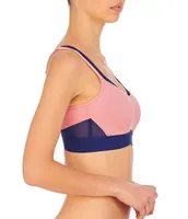 Rue21 2-Pack Contrast Seam Gray Pink Structured Low Impact Sports Bras