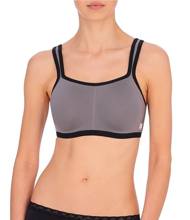 Natori Grey/Black Bliss Yogi Contour Convertible Sports Bra