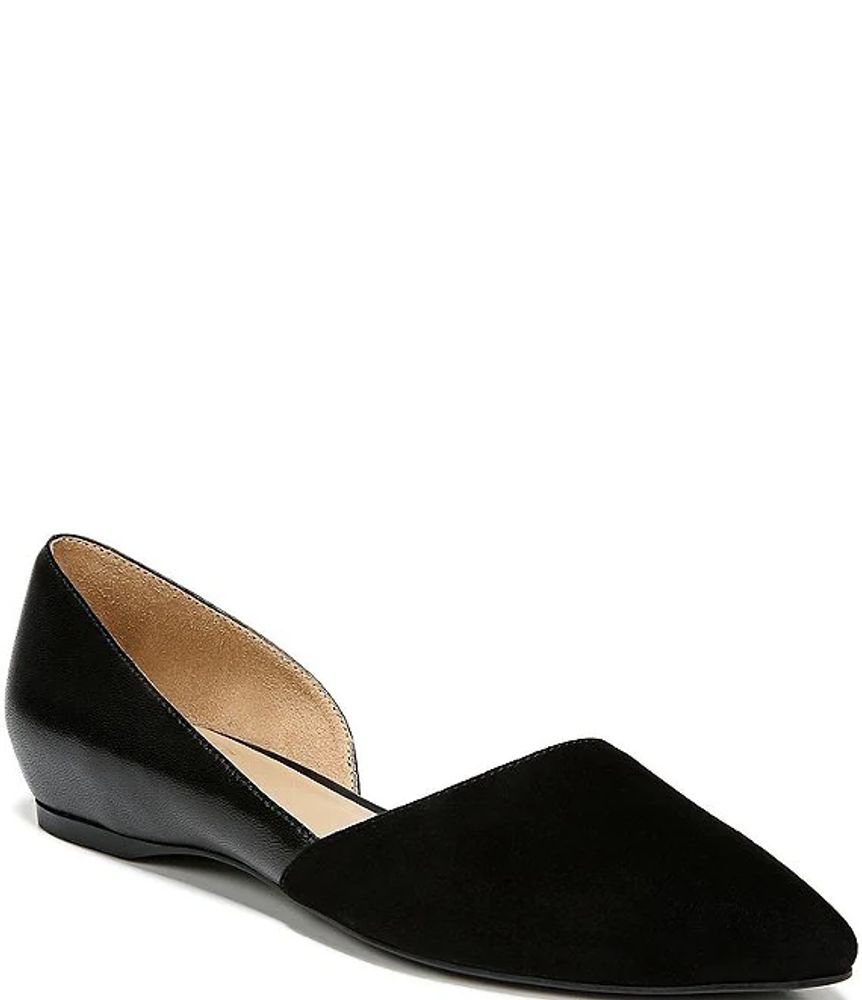 Naturalizer Samantha Leather u0026 Suede Flats | The Shops at Willow Bend