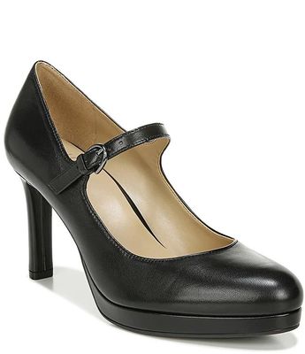 Naturalizer Teresa Leather Platform Pumps | Pueblo Mall