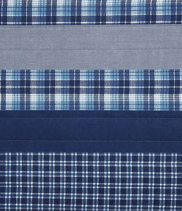 Nautica Addison Plaid Cotton Reversible Quilt Mini Set