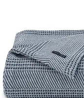 Nautica Chevron Stripe Cotton Bed Blanket