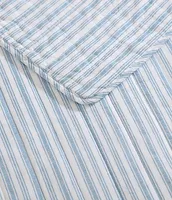 Nautica Coleridge Stripe Pattern Cotton Reversible Quilt Mini Set