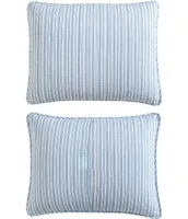 Nautica Coleridge Stripe Pattern Cotton Reversible Quilt Mini Set