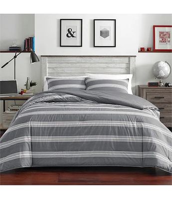 Nautica Craver Grey Stripe Mini Comforter Set