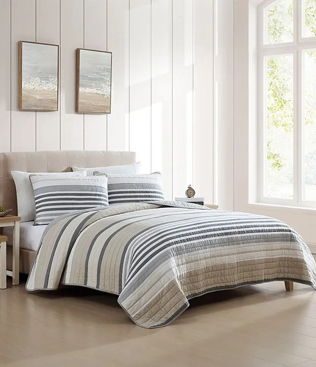 Nautica Dover Striped Cotton Reversible Quilt Mini Set