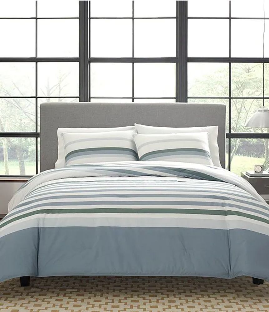 Nautica Craver Grey Cotton Comforter Set, Twin/Twin XL