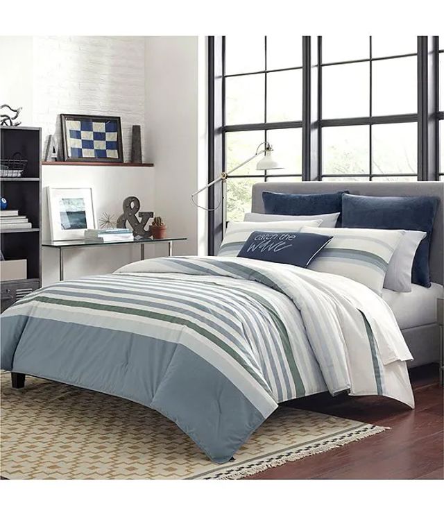 Nautica Alden White Duvet Cover Mini Set