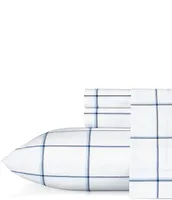 Nautica Plot Blue Cotton Percale Sheet Set