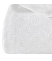 Nautica Ripple Cove White Organic Cotton Bed Blanket