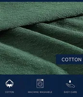 Nautica Ripple Textured Cove Cotton Dobby Bed Blanket