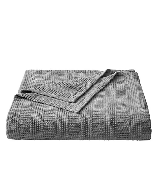 Nautica Chevron Grey Bed Blanket