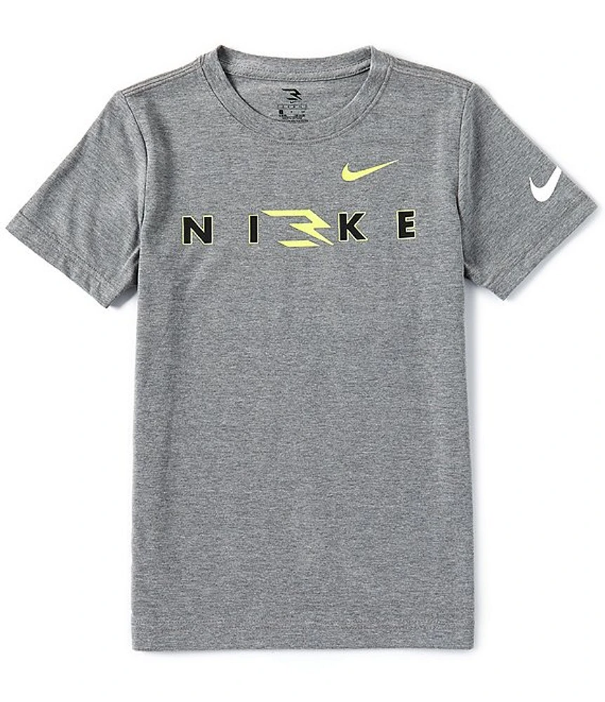 Nike 3BRAND By Russell Wilson Big Boys 8-20 Short Sleeve Wordmark T-Shirt