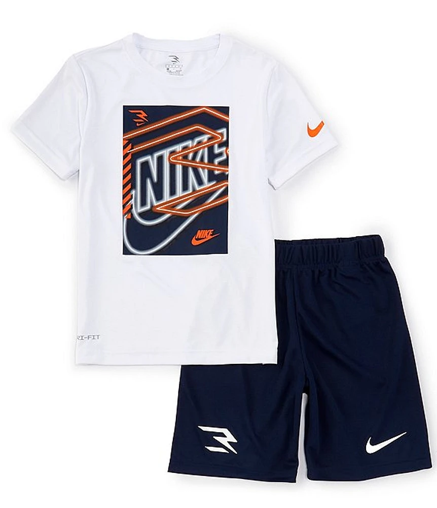 Nike 3BRAND By Russell Wilson Big Boys 8-20 Three X Short Set