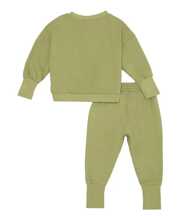 Nike Baby Boys 12-24 Months Long Sleeve French Terry Sweatshirt & Matching  Jogger Pant Set