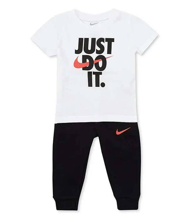Nike Baby Boys 12-24 Months Short Sleeve Sportswear 'Just Do It#double; T- Shirt and Jogger Pants Set