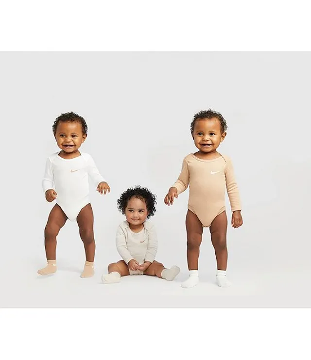 Nike Baby Essentials Long Sleeve 3-Pack Bodysuits