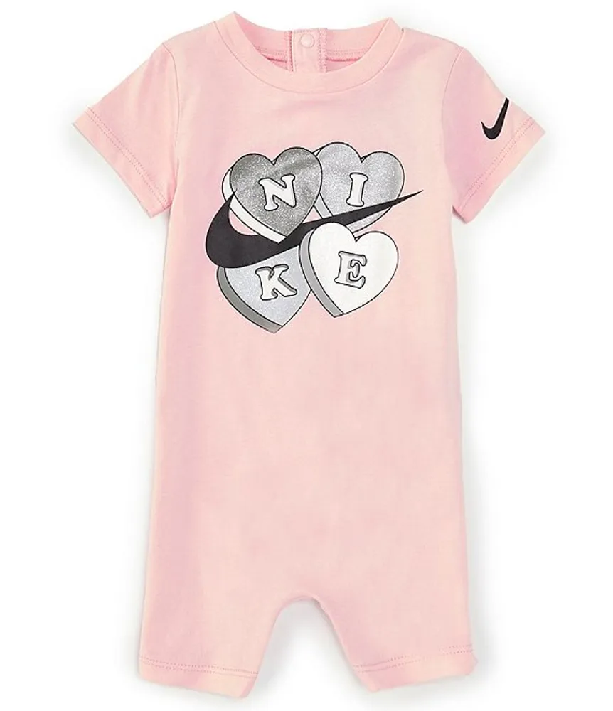 Nike Baby Girls Newborn-9 Months Long Sleeve Animal-Printed Heart