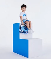 Nike Little Boys 2T-7 Short Sleeve Club Lifestyle Logo Jersey Tee & Mixed-Media French Terry Shorts Set