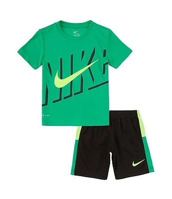 Nike Little Boys 2T-7 Short Sleeve NK DK Icon Mesh T-Shirt & Set