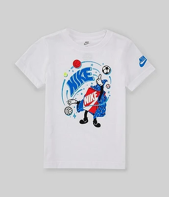 Nike Little Boys 2T-7 Short Sleeve Sports Graphic T-Shirt