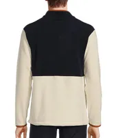 Rowm Nomad Collection Long Sleeve Fleece Colorblock Half Zip Mockneck Pullover