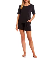 Nottibianche Jersey Knit Coordinating Sleep Shorts