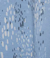 Nottibianche Spotty Print Split Round Neck Short Sleeve Coordinating Knit Sleep Top