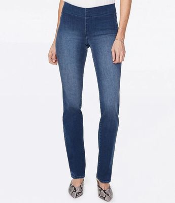 Petite Cool Embrace Marilyn Straight Leg Pull-On Jeans