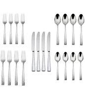 Oneida Cabria Hammered 20-Piece Stainless Steel Flatware Set